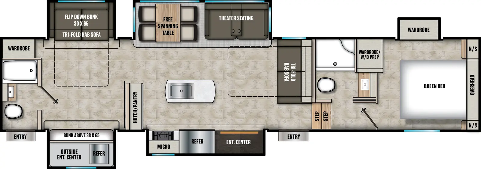 Chaparral 367BH Floorplan